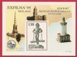 Stamps Spain -  Exfilna 95  Málaga HB