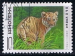 Sellos de Asia - Corea del norte -  Scott  3748  Tigre