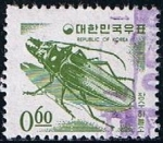 Stamps South Korea -  Scott  362B  Escarabajo de cuernos largos