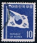 Sellos del Mundo : Asia : Corea_del_sur : Scott  642  Bandera de Corea,S