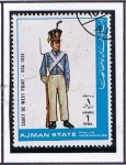Stamps United Arab Emirates -  Cadete de Wesw Point - USA 1825