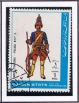 Sellos del Mundo : Asia : Emiratos_rabes_Unidos : Guardia Francesa - Francia XVIIº S.