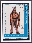 Stamps United Arab Emirates -  Mercenario Gaulle 1º S. AV. J-C