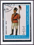 Stamps United Arab Emirates -  Lancero Gurka - Nepal