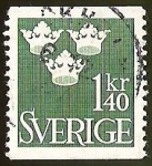 Stamps : Europe : Sweden :  TRES CORONAS