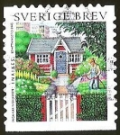 Stamps : Europe : Sweden :  BREV INRIKES - PAISAJE JARDIN