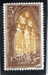 Stamps Spain -  1497- REAL MONASTERIO DE SANTA MARIA DE POBLET. DETALLE DEL CLAUSTRO.