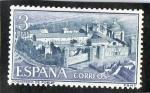Stamps Spain -  1496- REAL MONASTERIO DE SANTA MARIA DE POBLET. VISTA GENERAL.