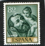 Stamps Spain -  1501-  JOSE DE RIBERA  