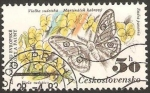 Sellos de Europa - Checoslovaquia -  2530 - mariposa eudia pavonia