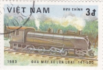 Stamps Vietnam -  ferrocarriles de vapor