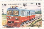 Stamps Cambodia -  ferrocarriles