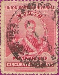 Stamps Peru -  Franqueo: Gral. José de la Mar.