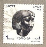 Stamps Egypt -  Cabeza femenina