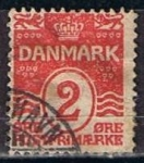 Stamps Denmark -  Scott  221  Cifras (4)