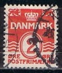 Stamps Denmark -  Scott  221  Cifras (6)