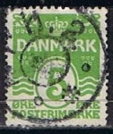 Stamps Denmark -  Scott  223  Cifras (5)