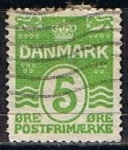 Stamps Denmark -  Scott  223  Cifras (6)
