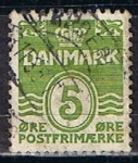 Stamps Denmark -  Scott  223  Cifras (10)