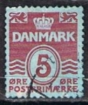 Sellos de Europa - Dinamarca -  Scott  224  Cifras (2)