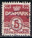 Stamps Denmark -  Scott  224  Cifras (3)