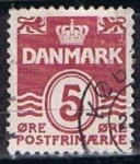 Stamps Denmark -  Scott  224  Cifras (4)