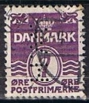 Stamps Denmark -  Scott  225  Cifras  (3)