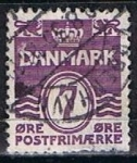 Stamps Denmark -  Scott  225  Cifras  (5)