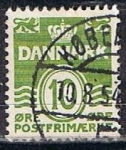 Stamps Denmark -  Scott  228  Cifras  (2)