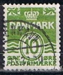 Stamps Denmark -  Scott  228  Cifras  (3)