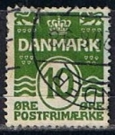 Stamps Denmark -  Scott  228  Cifras  (4)
