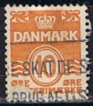 Stamps Denmark -  Scott  228  Cifras (4)