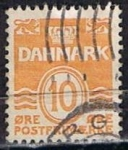 Stamps Denmark -  Scott  228  Cifras (11)