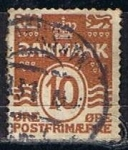 Stamps Denmark -  Scott  229  Cifras (2)