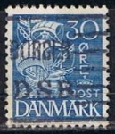 Sellos de Europa - Dinamarca -  Scott  236  Carabela (8)