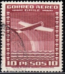 Stamps Chile -  Avión	