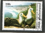 Stamps Cambodia -  AVES.  DIOMEDIA  IRRORATA