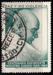 Stamps Chile -  Gandhi	
