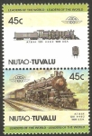 Stamps Oceania - Tuvalu -   locomotora USA