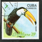 Stamps : America : Cuba :  AVES.  RAMPHASTOS  TOCO