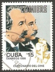 Sellos de America - Cuba -  3479 - Centº del cine, Hermanos Lumiere