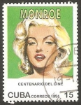 Sellos del Mundo : America : Cuba : 3477 - Centº del cine, Marilyn  Monroe