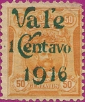 Stamps America - Peru -  Sellos de 1909 con Sobrecarga (III)