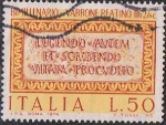Stamps : Europe : Italy :  MARCUS TERENTIUS VARRO (VARRONE), POLÍGRAFO LATINO
