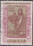 Stamps : Europe : Italy :  450º ANIV. DEL COMPOSITOR G. PIERLUIGI DE PALESTRINA