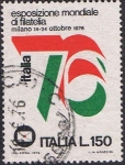 Stamps : Europe : Italy :  EXPOSICIÓN FILATÉLICA INTERNACIONAL ITALIA 76