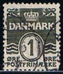 Stamps Denmark -  Ecott  220  Cifra