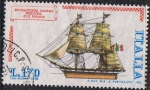 Stamps Italy -  CONSTRUCCIONES NAVALES. BERGANTIN LIGUR FORTUNA