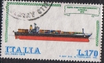 Stamps : Europe : Italy :  CONSTRUCCIONES NAVALES. NAVIO PORTACONTENEDORES AFRICA