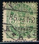 Stamps Denmark -  Scott  35  Cifras